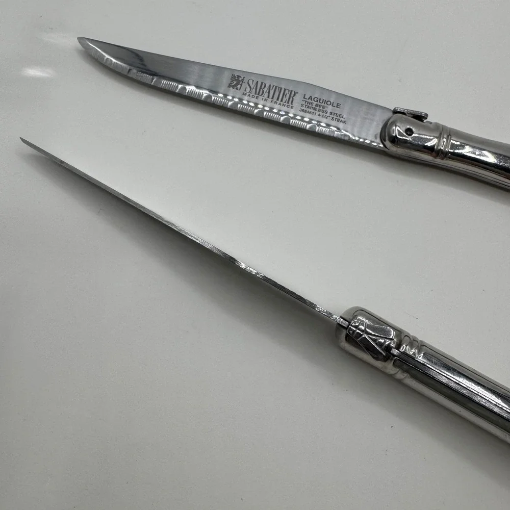 Sabatier Laguiole The Bee Steak Knives Set of 2 Stainless Steel 4.5in France
